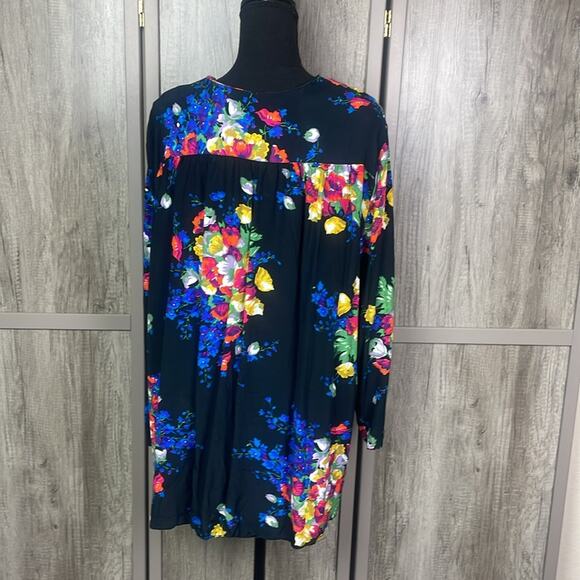 Y2K Fitting Image open front oversized floral kimono women's 3X - Picture 6 of 9